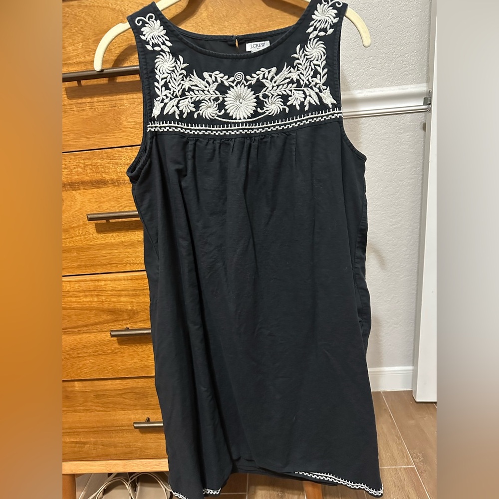 Jcrew linen dress with pockets